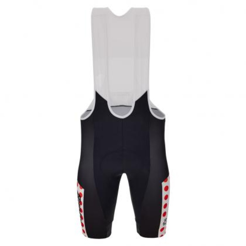 Santini TDF KOM Leader Men’s Cycling Bibshorts (Black/Polka)