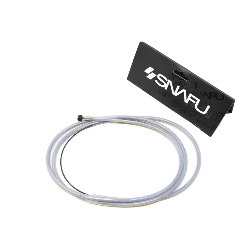 Snafu BMX Astroglide Straight Brake Cable 48 Long Quality Stainless Steel Clear