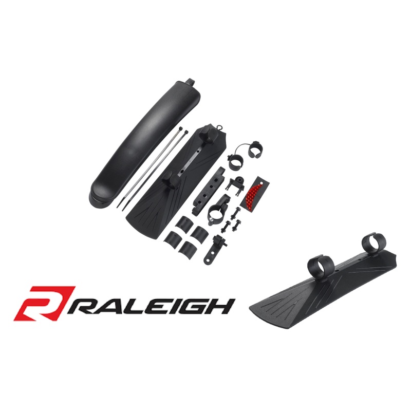 Luxor Quick Fit Mudguard Set Extendable Rear + Downtube Fender For 24-29 Wheels