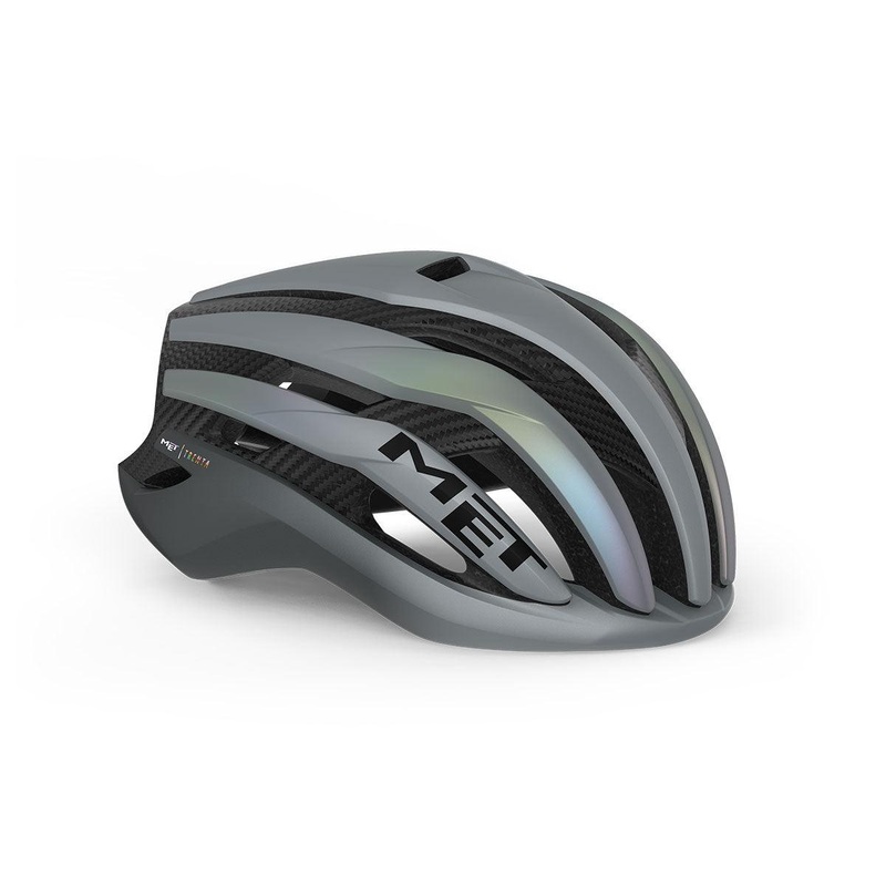 [Open Box] MET Trenta 3k Carbon MIPS Road Cycling Helmet (Gray Iridescent)