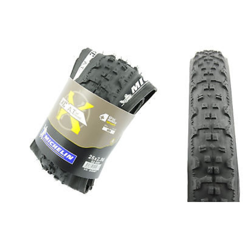 1x MICHELIN XC ALL TERRAIN FOLDING MTB TYRE 26 x 2.0 60TPI BLACK 33% OFF RRP