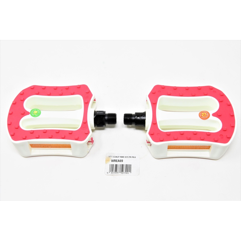 Raleigh Scarlet Rose White & Red 9-16 Pedals Ideal For 20 & 24 Wheel Girl Bikes