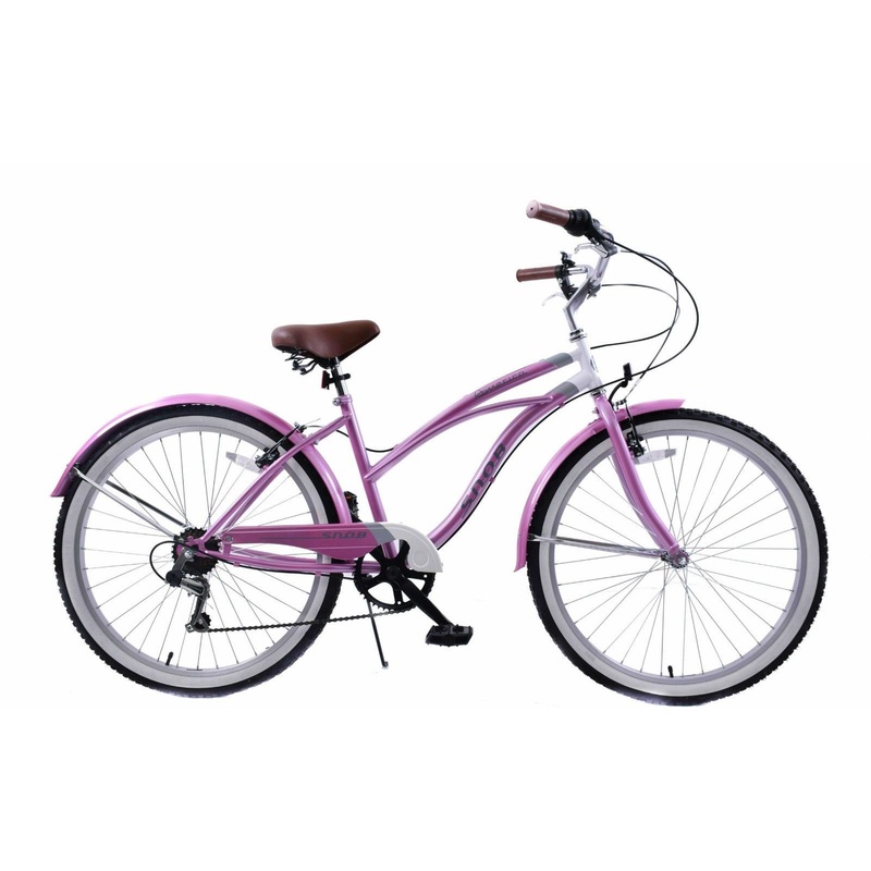 19 FRAME LADIES AMERICAN USA CALIFORNIAN STYLE BEACH CRUISER BIKE 6 SPEED CYCLE