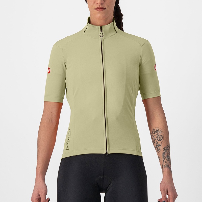 Maglia donna Castelli Perfetto RoS 2W Wind – Verde
