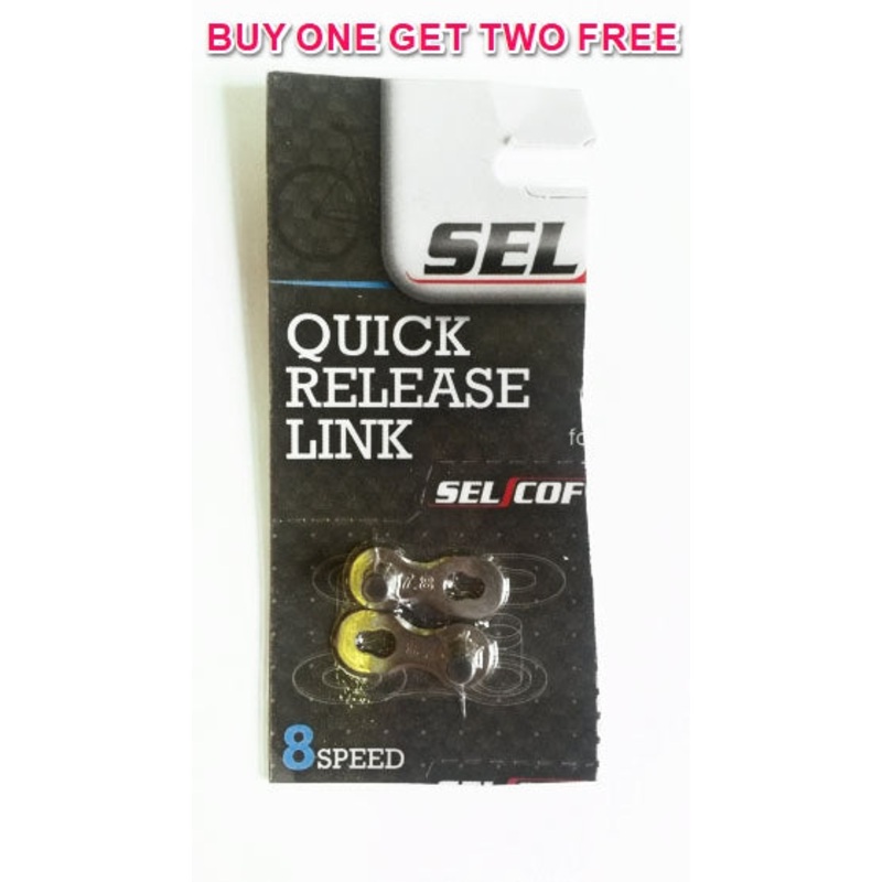 2 FREE SELCOF QUICK CHAIN LINK FOR 8 SPEED CHAINS WHEN YOUN BUY ONE ! SUIT SHIMANO