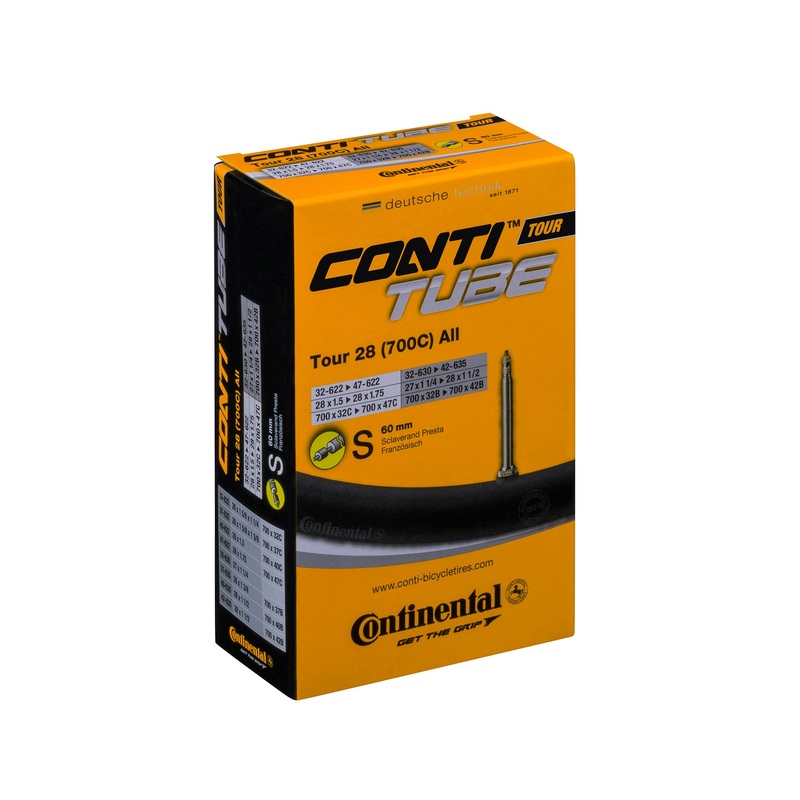Continental Tour Inner Tube|700 x 28-47c|26 x 1.3-1.75|Presta|Schrader