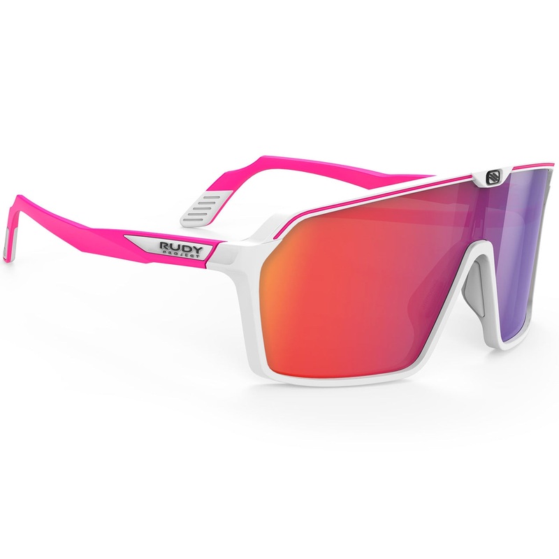 Occhiali Rudy Spinshield – White Pink Fluo Multilaser Red