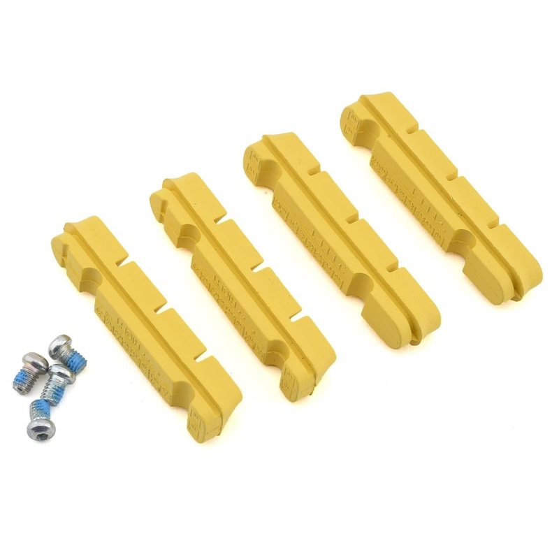 SwissStop Yellow King Flash Pro Carbon Rim Brake Pad Inserts (Yellow) (2 Pairs) (For Shimano/SRAM)