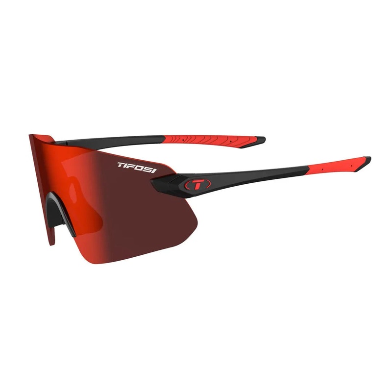 Tifosi Vogel SL Sport Sunglasses (Black Smoke/Red)