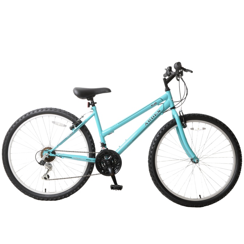 Ladies Mountain Bike Trail 26 Wheel 18 Frame 21 Speed Light Blue Womens MTB