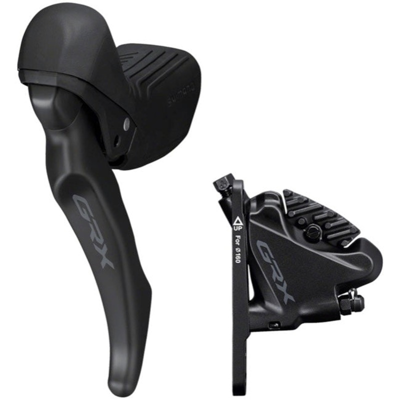 [Open Box] Shimano ST-RX610 GRX Flat Mount Hydraulic Disc Brake Set (Black)