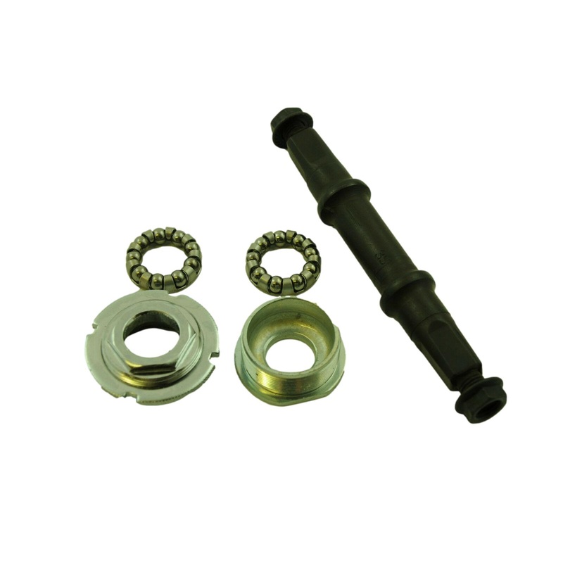 3SS Bottom Bracket Square Taper Axle Set 32-52-37.5mm With Cups & Bearings