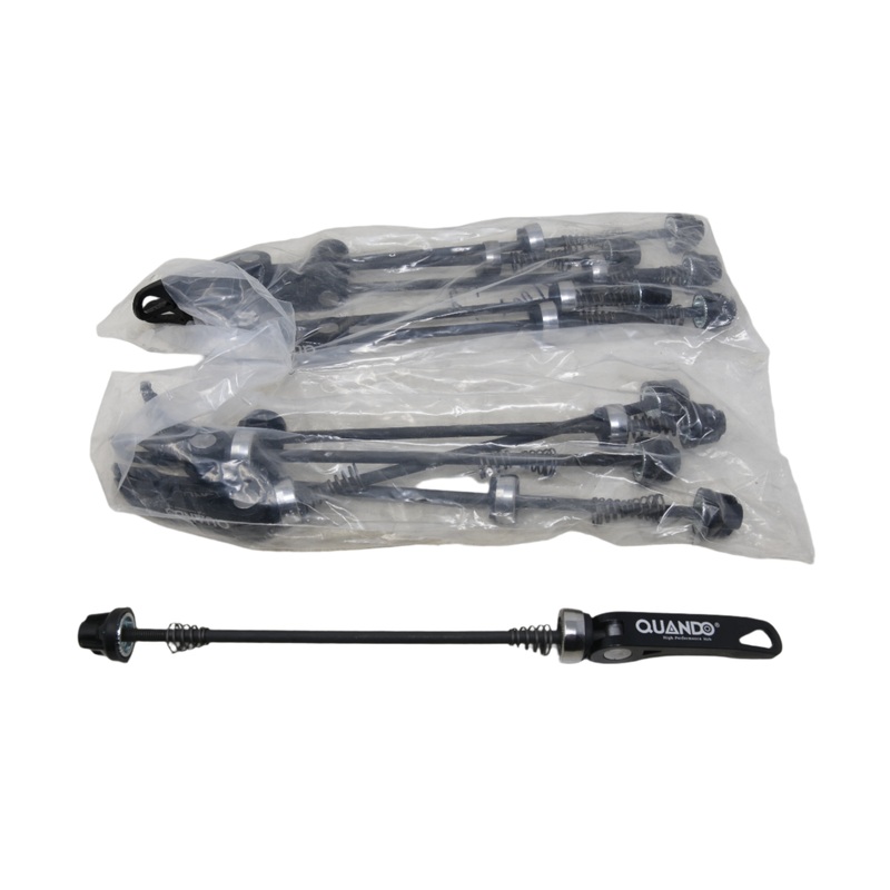 Job Lot 10 Quando Quick Release Rear Axle Skewers 165mm Black Alloy 135mm Hub Over Lock-nut Distance