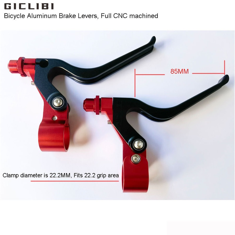 CNC Machined Aluminum Bike Brake Lever Bicycle Brake Lever, MOQ 1 Pair