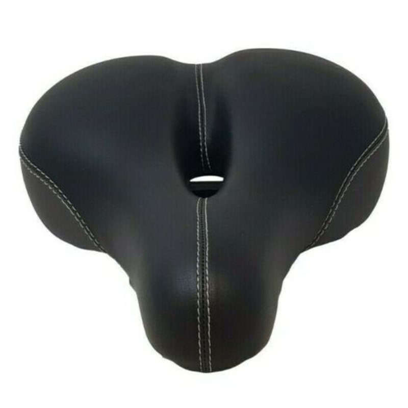 Job Lot Of 12 Wide Adult Black Unisex Mountain Bike Padded Saddles Cycle seats