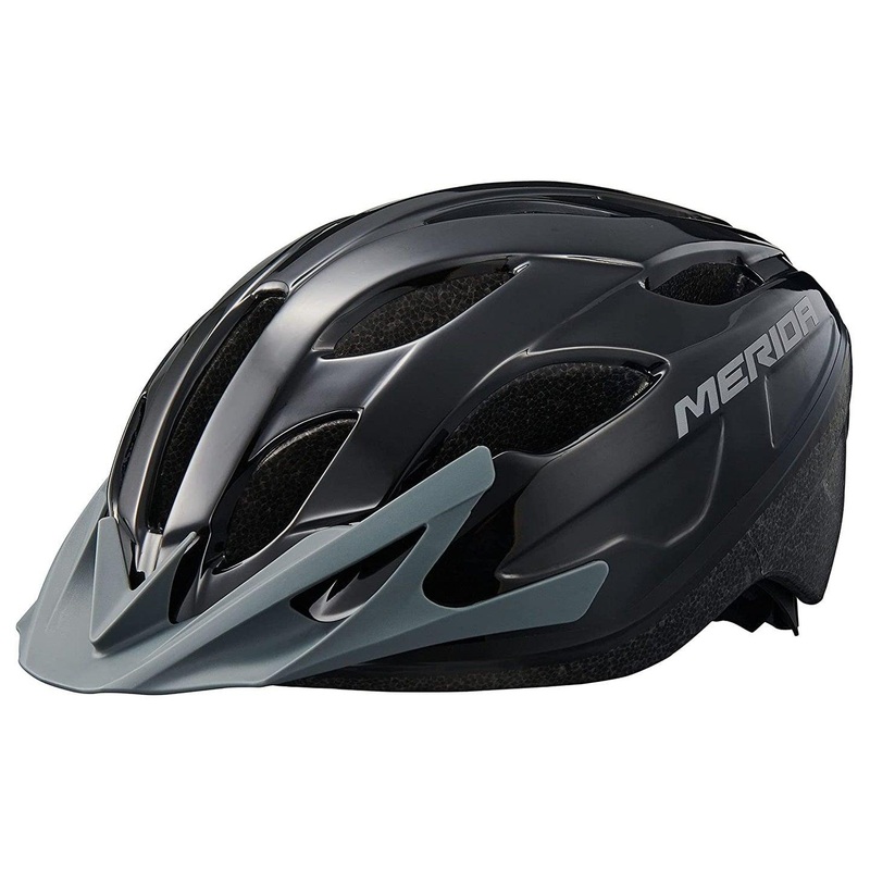 Merida RF7 One Helmet (Shiny Black/Grey)