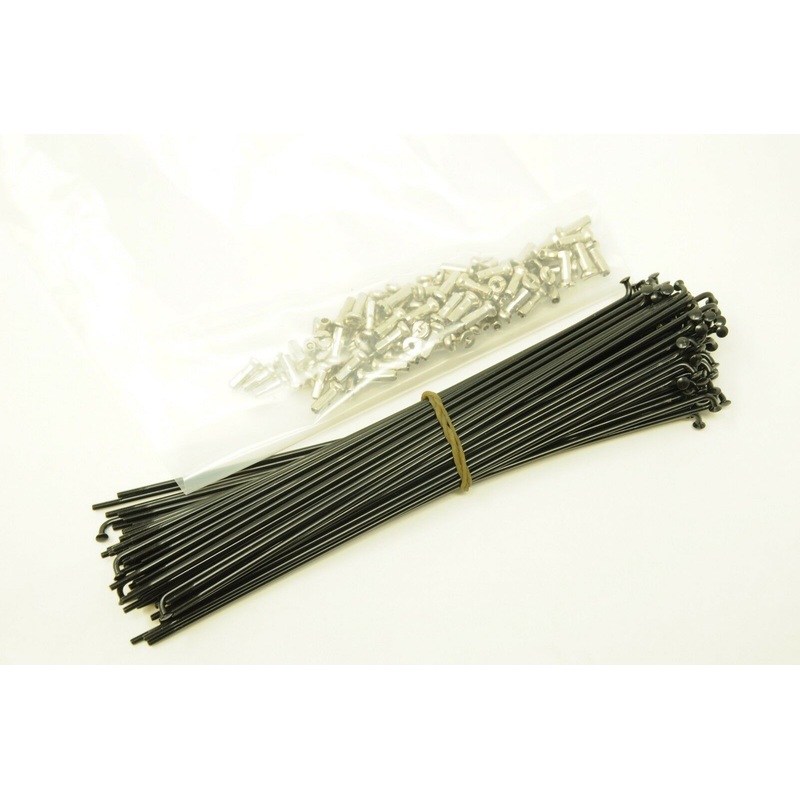 80 X 184mm 14 Gauge Black Spokes + Nipples Should Suit 20 406 Rim Size EG BMX
