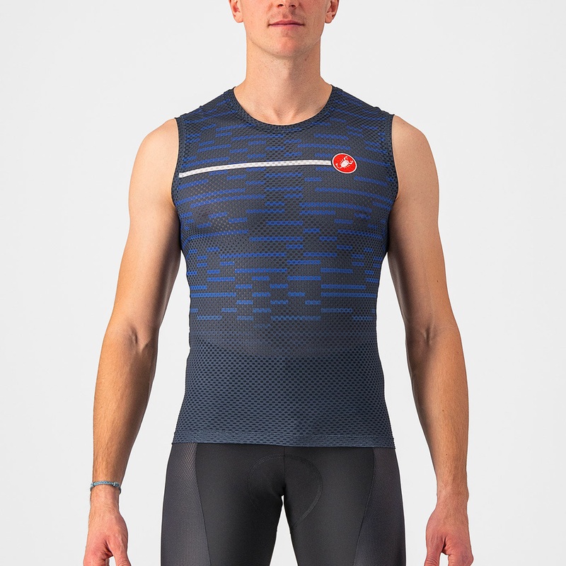 Maglia senza maniche Castelli Insider – Blu