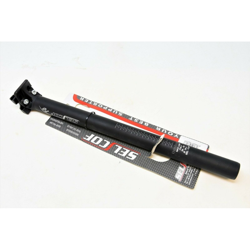 Selcof 29.4mm Quality Alloy Seat Post 400mm Long Micro Adjust Double Bolt Clamp