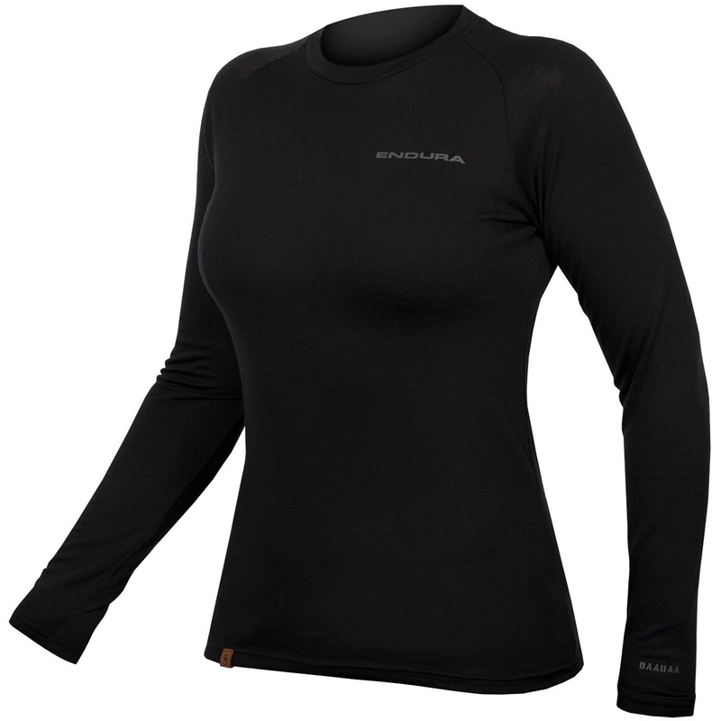 Maglia intima maniche lunghe donna Endura BaaBaa Blend – Nero