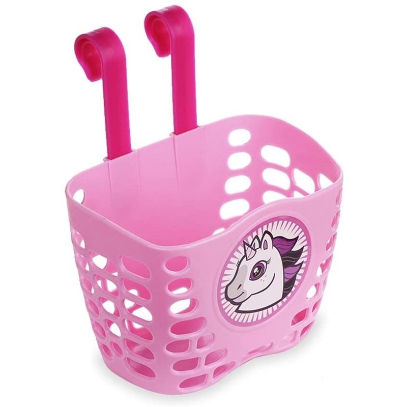 Oxford Pink Unicorn Front Bike Handlebar Shopping Basket Carrier Child – Kids