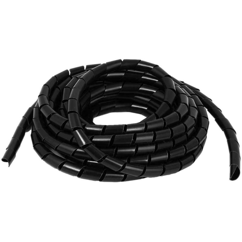 17 METRES POLYETHYLENE SPIRAL E BIKE MTB COMPUTER CAR 6MM/12MM CABLE TIDY WRAP