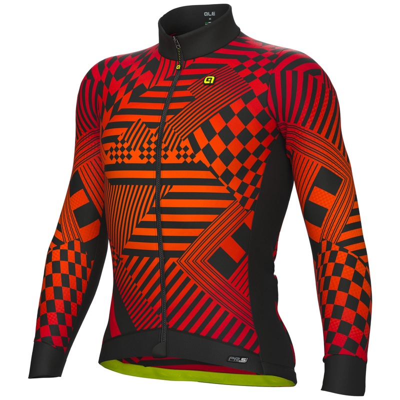 Maglia maniche lunghe Ale PR-S Checker – Rosso