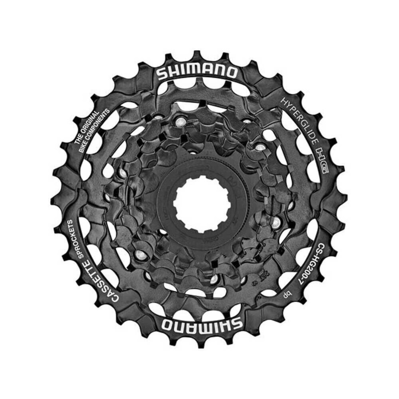 Shimano CS-HG200-7 Speed 12 – 32T Bicycle MTB Cassette – Black