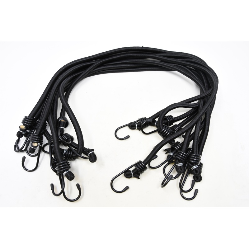 Ten (10) Extra Long 30 Bungee Elastic Pannier Luggage Strap Tie Down Bungy Cords