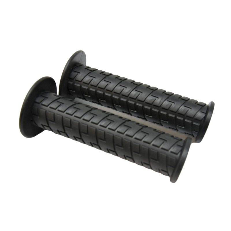 Black Bike Handlebar Grips With Flanged Ends 120mm Long Suit Most Bikes. BOGOF