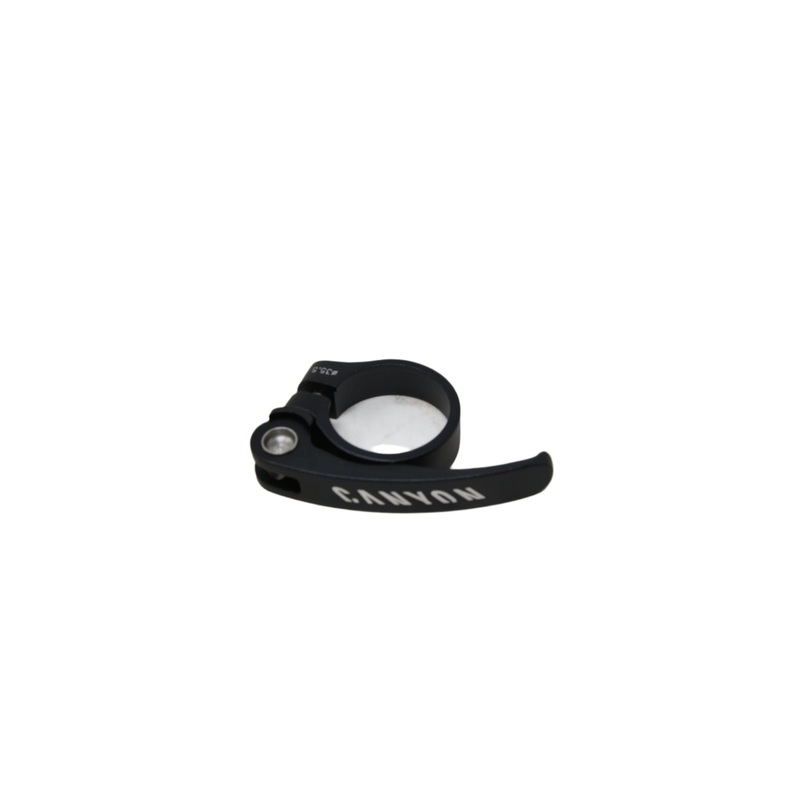 CANYON MTB 35.5mm SEAT CLAMP WITH QR QUICK RELEASE BOLT LIGHT WEIGHT BLACK