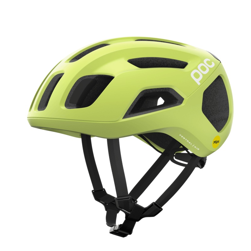 POC Ventral Air Road Cycling Helmet (Lemon Calcite Matt)