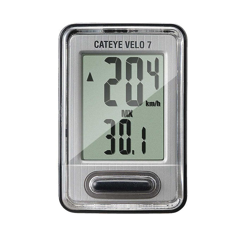 Cateye Velo 7 Wired Computer|Grey