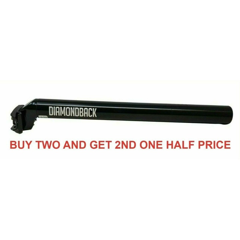 DIAMONDBACK 31.6MM MICRO ADJUST SEAT POST SADDLE STEM 350MM LONG BLACK