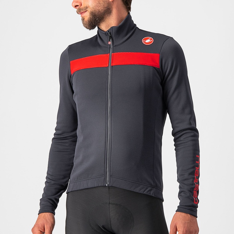 Maglia maniche lunghe Castelli Puro 3 – Grigio scuro