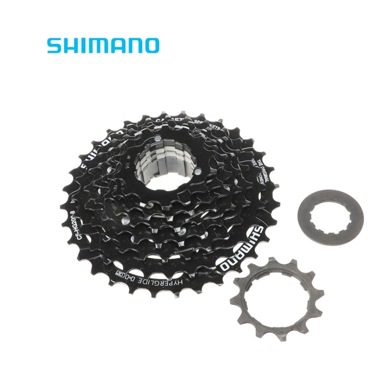 Shimano 8 Speed MTB Cassette Hyperglide Freehub Mountain Bike HG200 Sprocket 12-32T 2021 New Stock Black