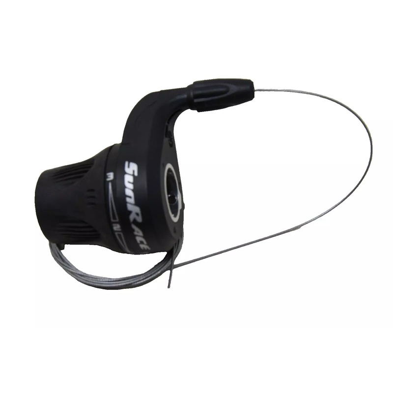 SUNRACE LEFT HAND TWIST GRIP SHIFTER 3 NON INDEXED SPEED LEVER SHIMANO COMPATIBLE