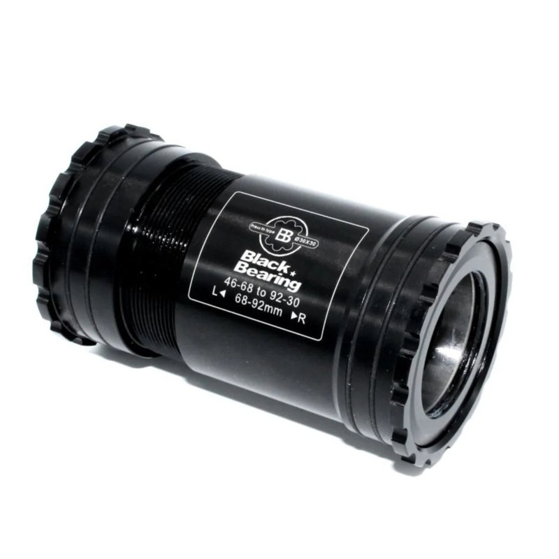 Black Bearing 46-68/92-Dub Bottom Bracket (Black)