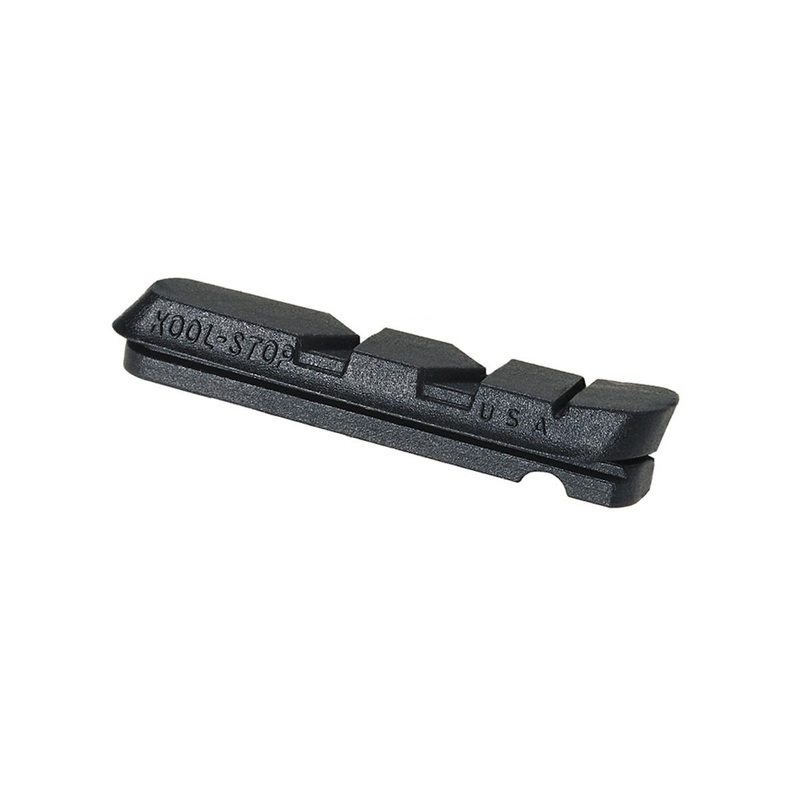 Kool Stop Dura-Type Brake Pad Inserts (Black/Red) (1 Pair) (Black Compound) (For Shimano/SRAM)