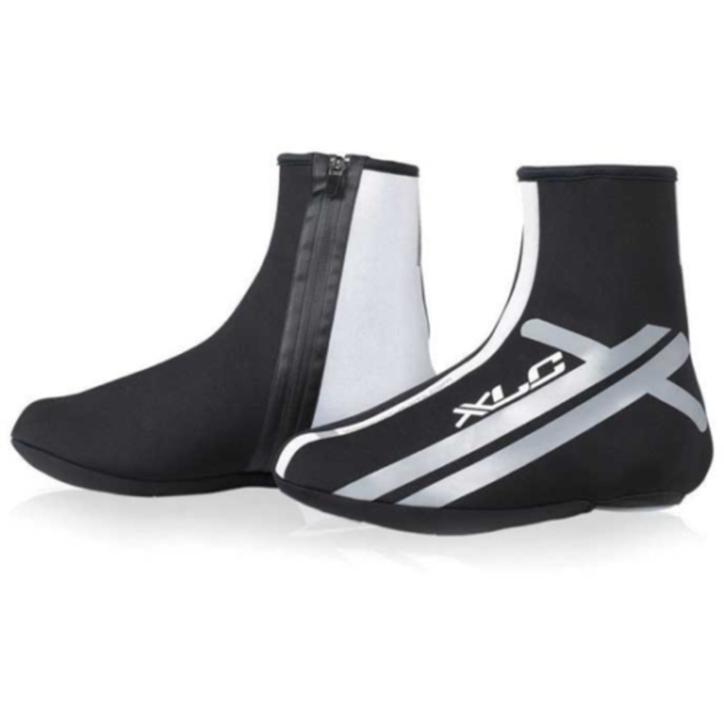 XLC Fleece Lined Water Repellent Overshoes Black – White Reflective Nearly 10 Off
