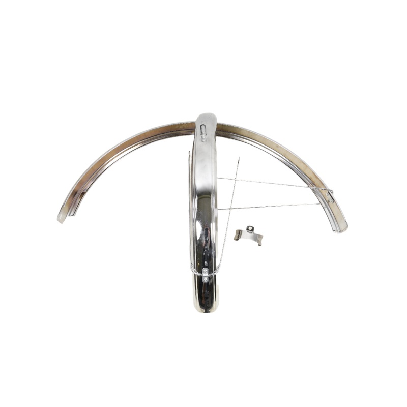 26 Chrome Steel ATB Cruiser Mudguards Fender Set Wheel Mount Stays 60mm Width