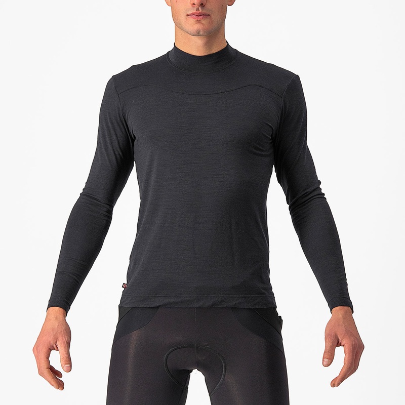 Maglia intima maniche lunghe Castelli Bandito Wool – Nero