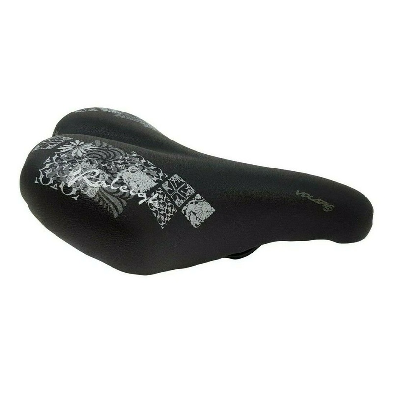 Selle Assano Unisex Wide Padded Comfort Saddle Mtb – Tourer Seat Black 255mm