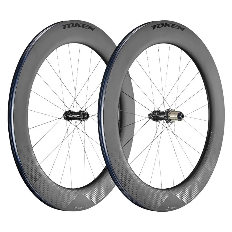 Token Konax Tri Disc Carbon Tubeless Ready Disc Brake Wheel – Shimano/SRAM (Grey)