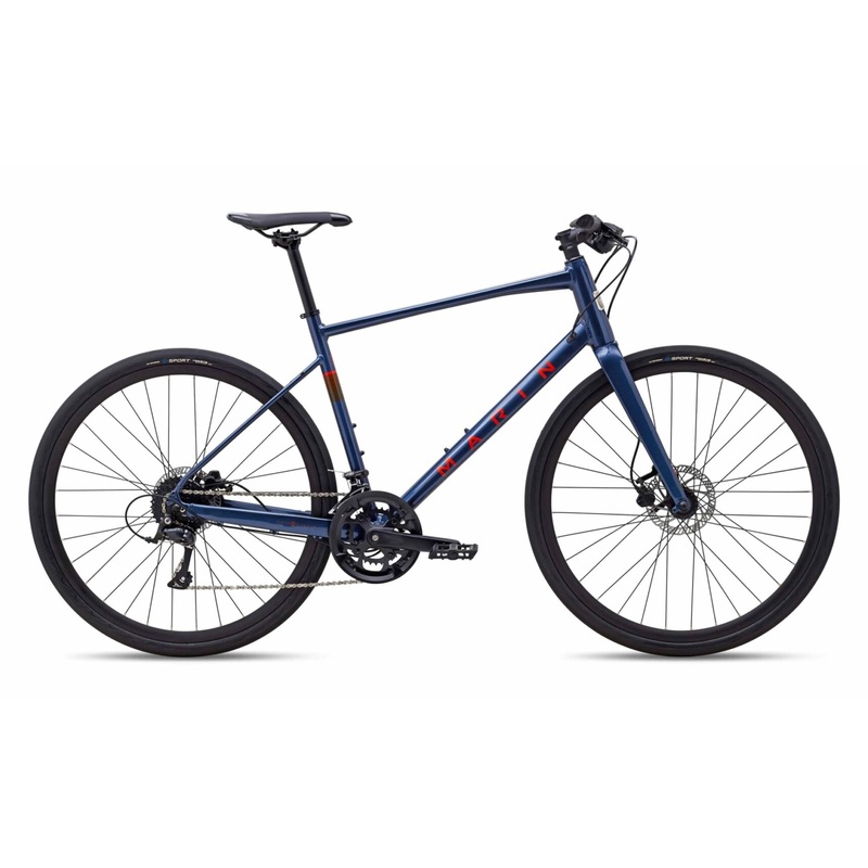 Marin Fairfax 3 Hybrid Bike|Blue/Orange|S|M|L|XL|XS