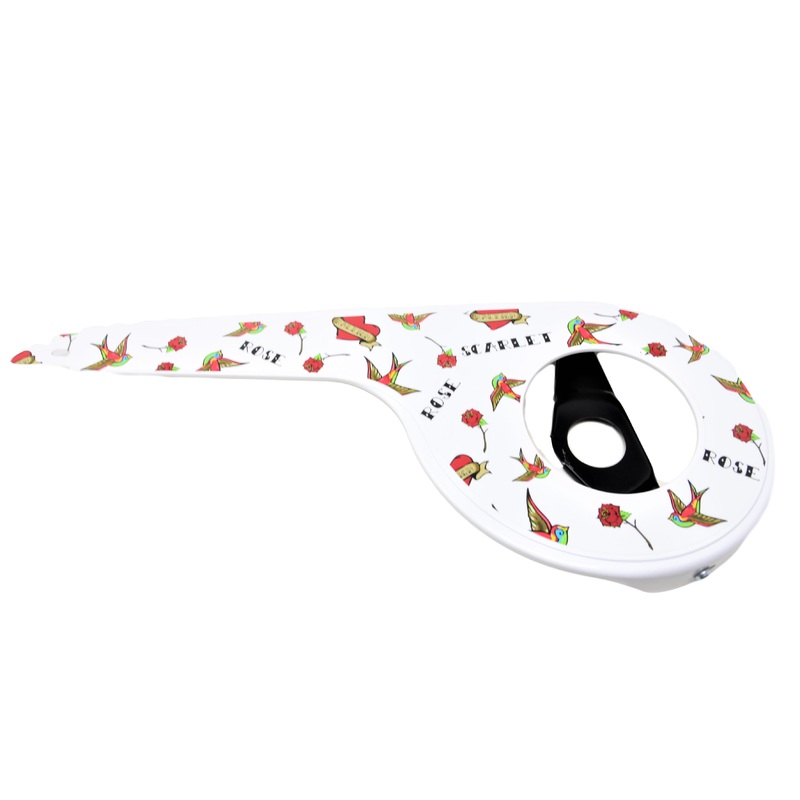 Raleigh Scarlet Rose Bike Chainguard, Banjo Type Suit Girls 24 Wheel Cycle White
