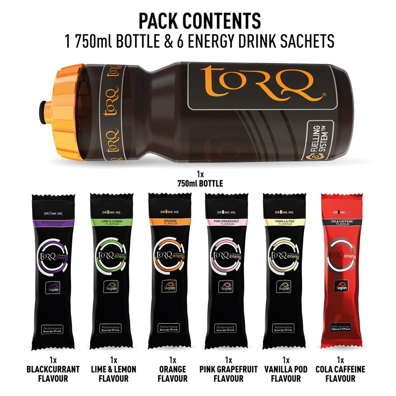Torq Energy750ml Bottle Sample Pack – 6 Drinks