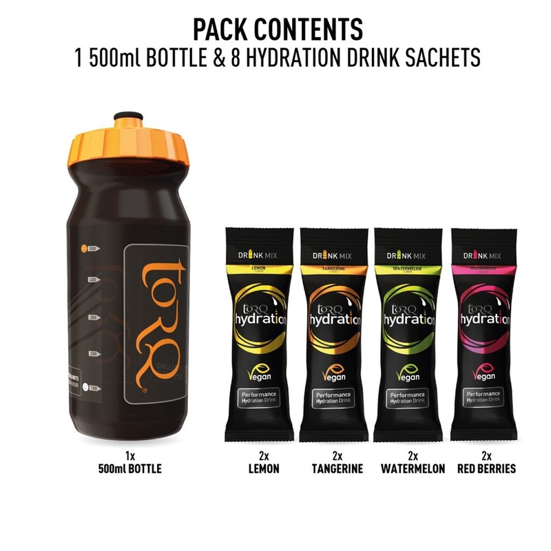 Torq Hydration 500ml Bottle Sample Pack – 8 Drinks