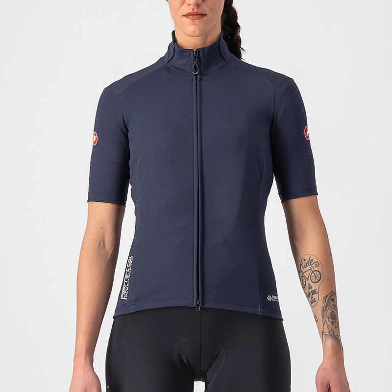 Maglia donna Castelli Perfetto RoS 2W Wind – Blu