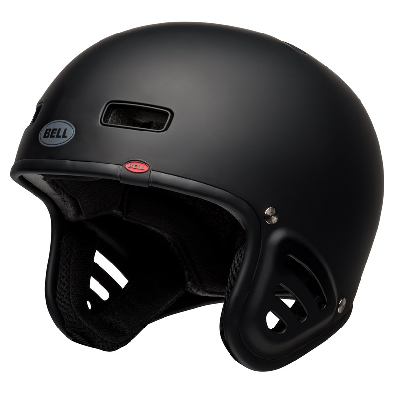 BELL RACKET DIRT/SKATE HELMET|SOLID MATTE BLACK|S 51-55CM